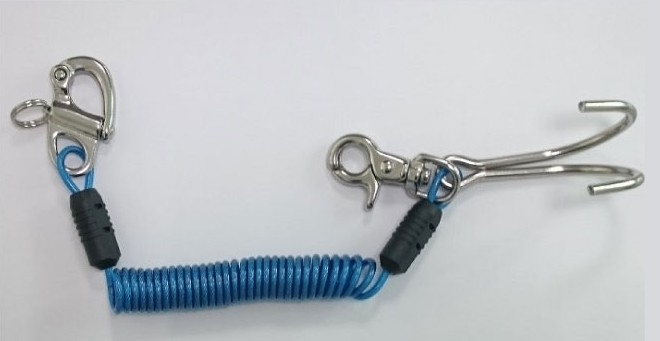 [AS1418374144289] Reef hook dual dent with spring coil with metal wire
