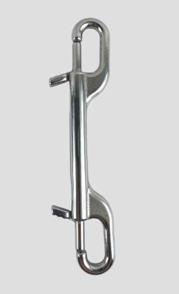 [AS1621699178567] Stainless steel double end snap with finger tab 120mm