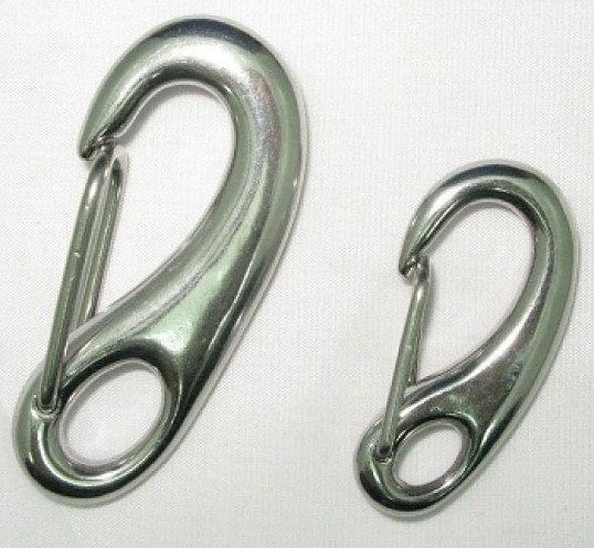 [AS1537830354694] Stainless steel rounded spring hook 65mm