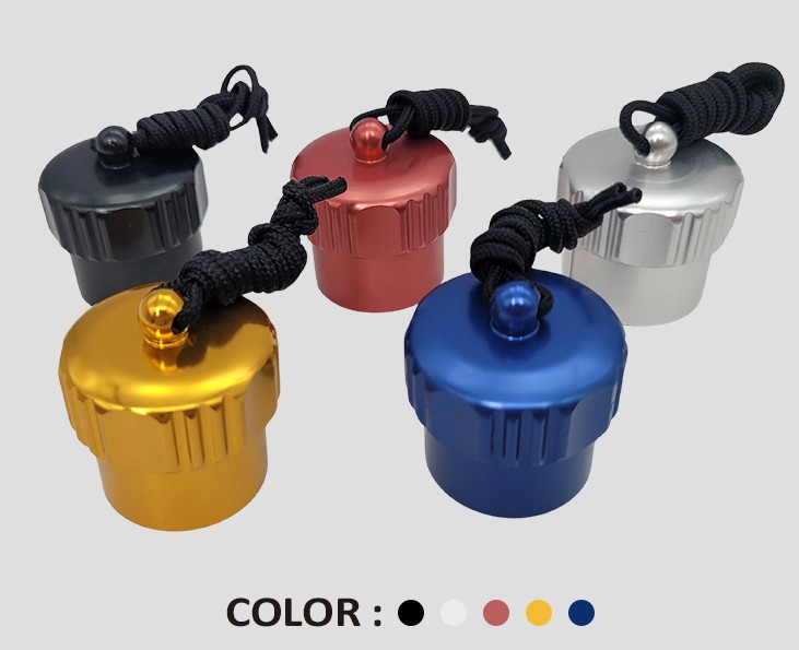Aluminum DIN cap for regulator (Rood)