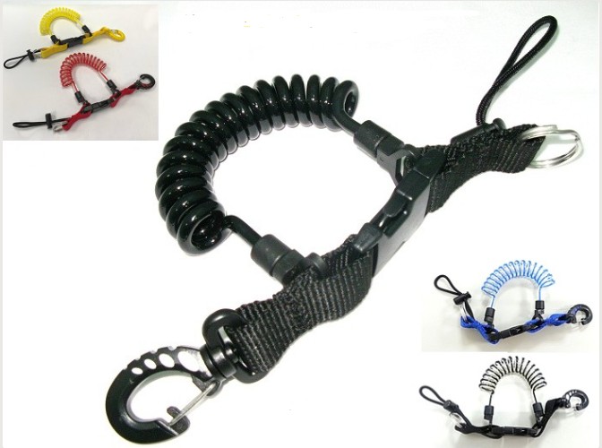 Shockline with Pro clip to ring and lanyard (Rood)