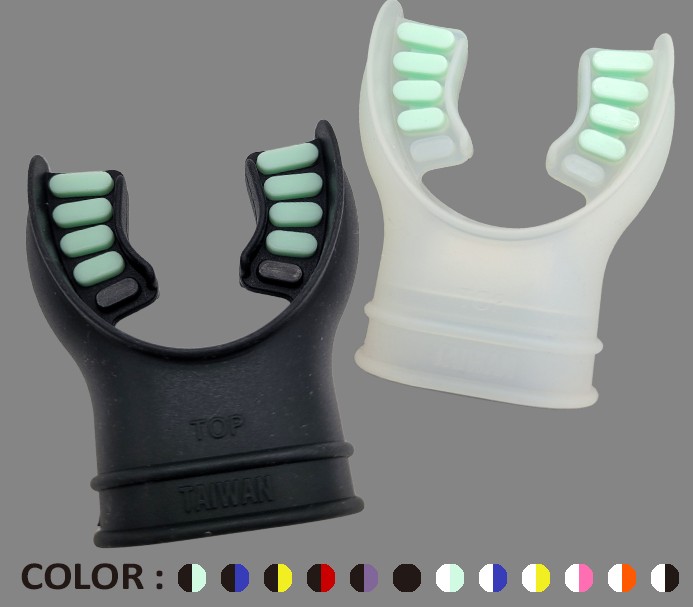 Silicon tabbed mouthpiece (Rood)
