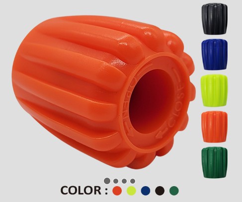 Tank knob ABS black (Geel)