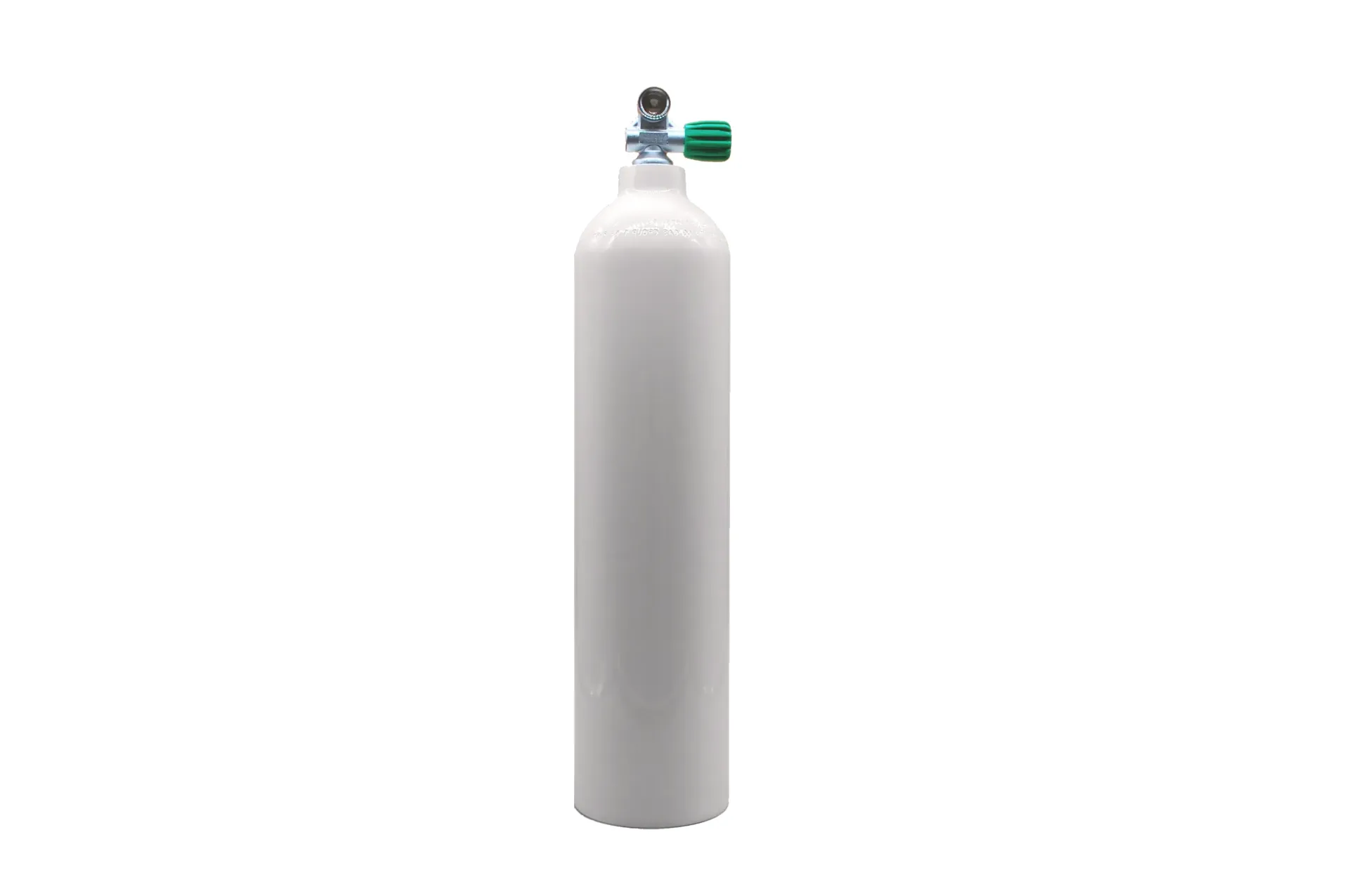 7 L / 200 bar alu cylinder white with Nitrox valve 12400 RE ( M26x2 outlet)