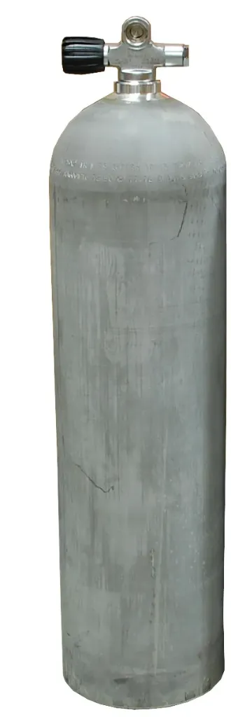MES 11,1 L / 207 bar alu cylinder  natural - with pro valve 12544LI