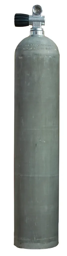 MES 5,7 L/ 207 bar alu cylinder, natural with valve 12144