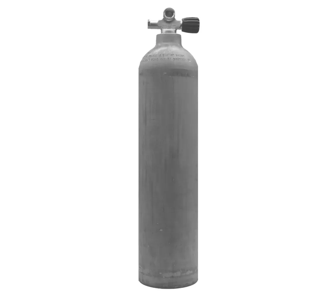 MES 7 L / 200 bar alu cylinder , natural with valve 12144RE