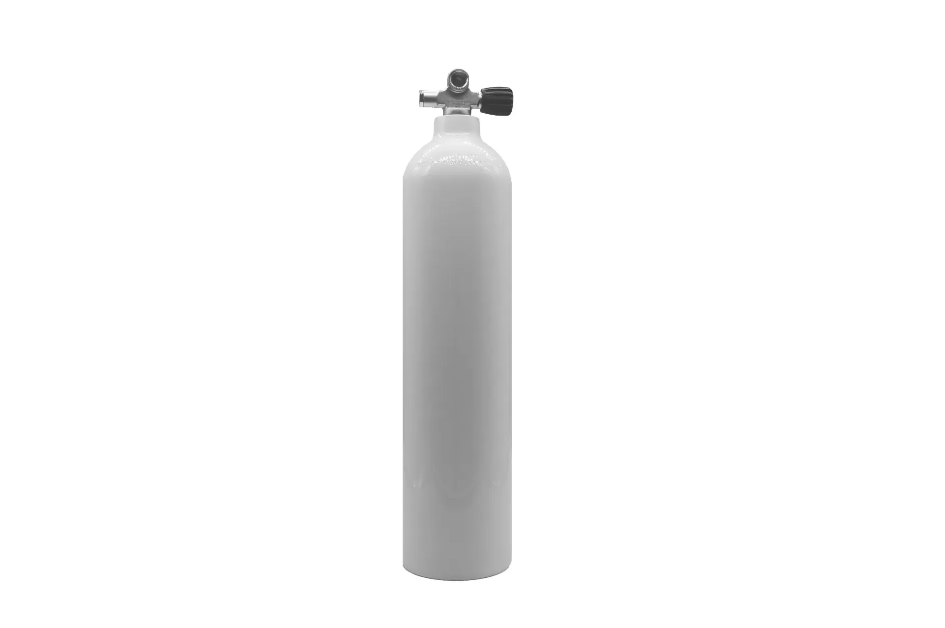 MES 7 L/200 bar alu cylinder  white with pro valve 12544 RE