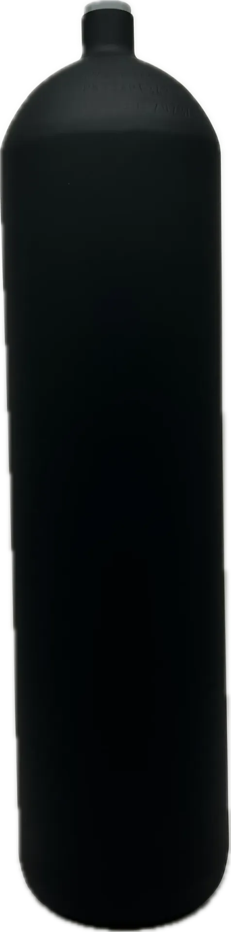 12L long, dive cylinder -concave- BLACK !!