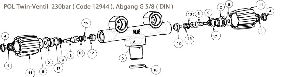 Service Kit for twin valve12944