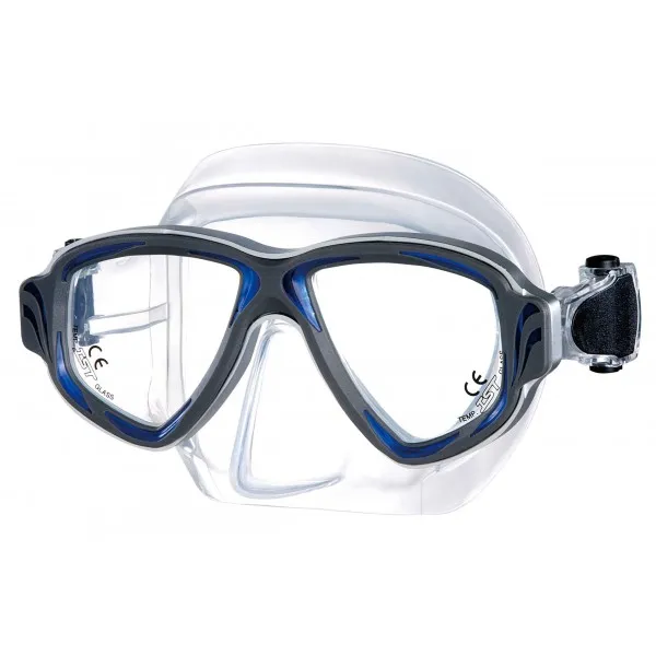 Mask „Rock“, clear silicon, blue