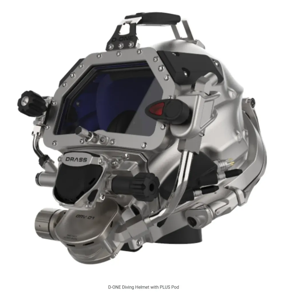 DRASS D-One Diving Helmet with PLUS POD